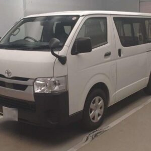 2021 Toyota Hiace Van white gasoline used car Japan export