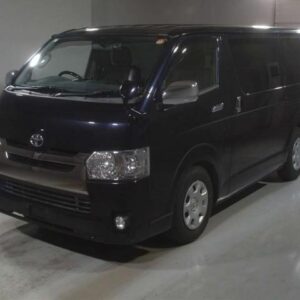 2017 Toyota Hiace Van black diesel used car Japan export