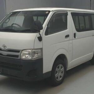 2010 Toyota Hiace Van white diesel used car Japan export