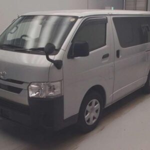 2021 Toyota Hiace Van silver diesel used car Japan export