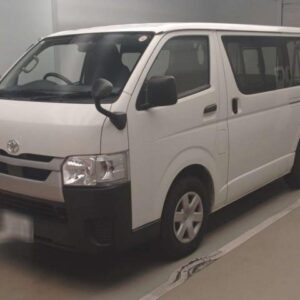 2021 Toyota Hiace Regius white gasoline used car Japan export