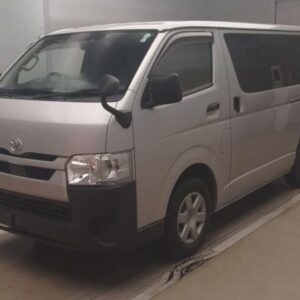 2021 Toyota Hiace Van silver diesel used car Japan export