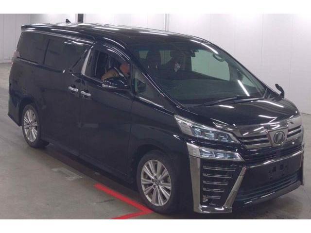 Ref:AUX-23945455 TOYOTA VELLFIRE 2019 1 2019 Toyota Vellfire black gasoline used car Japan export