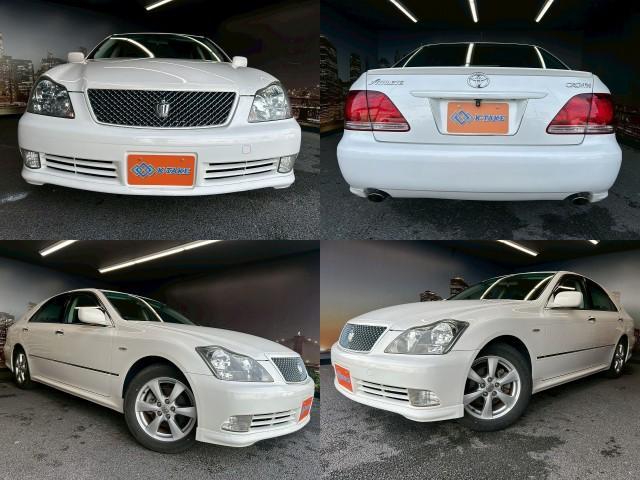 Ref:AUX-23945866 TOYOTA CROWN 2004 1 2004 Toyota Crown white gasoline used car Japan export
