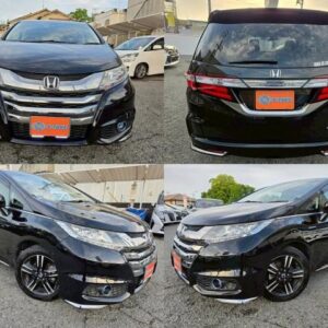 2017 Honda Odyssey Hybrid black gasoline used car Japan export