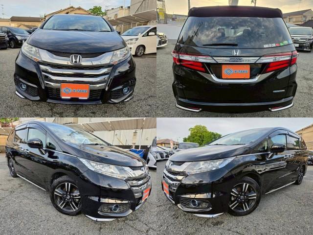Ref:AUX-23945881 HONDA ODYSSEY HYBRID 2017 1 2017 Honda Odyssey Hybrid black gasoline used car Japan export