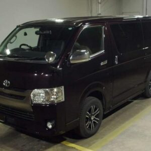 2015 Toyota Hiace Van purple diesel used car Japan export