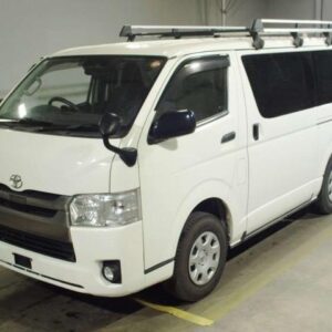 2020 Toyota Hiace Van white diesel used car Japan export
