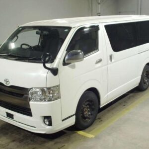 2019 Toyota Hiace Van pearl diesel used car Japan export