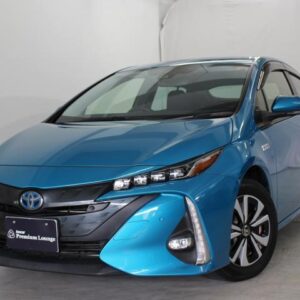 2021 Toyota Prius Phv blue hybrid used car Japan export