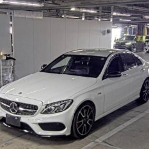 2017 Mercedes Amg C-Class white gasoline used car Japan export