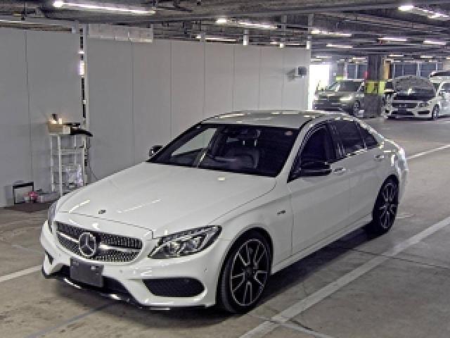 Ref:AUX-23950066 MERCEDES AMG C-CLASS 2017 1 2017 Mercedes Amg C-Class white gasoline used car Japan export