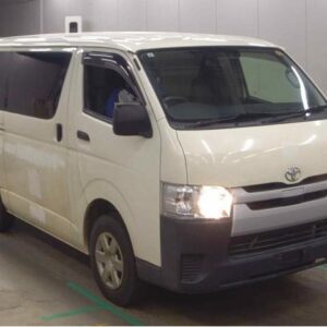 2019 Toyota Hiace Van white diesel used car Japan export