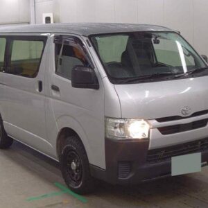 2021 Toyota Hiace Van silver diesel used car Japan export