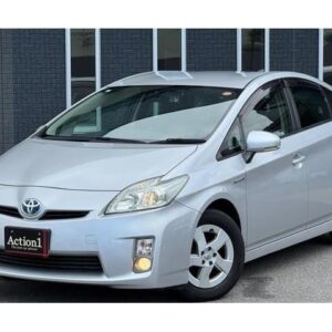 2011 Toyota Prius silver hybrid used car Japan export