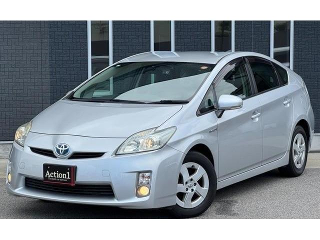Ref:AUX-23959828 TOYOTA PRIUS 2011 1 2011 Toyota Prius silver hybrid used car Japan export