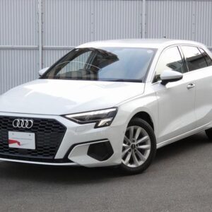2021 Audi A3 white hybrid used car Japan export