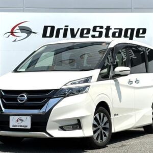 2017 Nissan Serena pearl hybrid used car Japan export