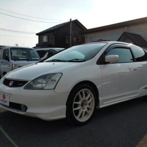 2002 Honda Civic white gasoline used car Japan export