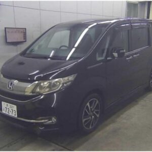 2016 Honda Stepwagon Spada black gasoline used car Japan export