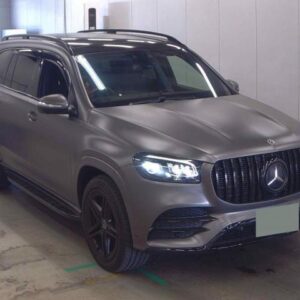 2021 Mercedes Benz Gls gray diesel used car Japan export