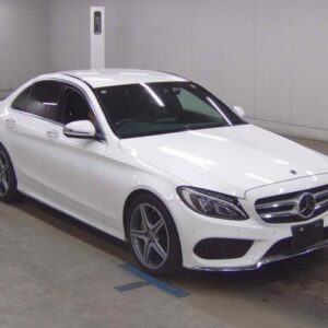 2017 Mercedes Benz C-Class white gasoline used car Japan export
