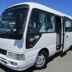 2003 Toyota Coaster white diesel used car Japan export