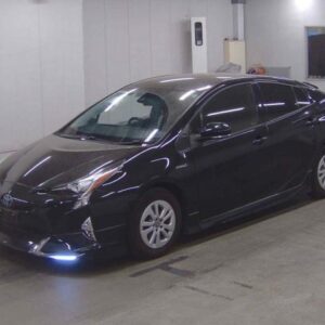 2017 Toyota Prius black gasoline used car Japan export