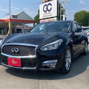 2019 Nissan Fuga Hybrid black gasoline used car Japan export