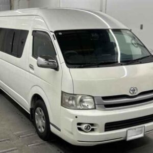 2009 Toyota Hiace Commuter white diesel used car Japan export