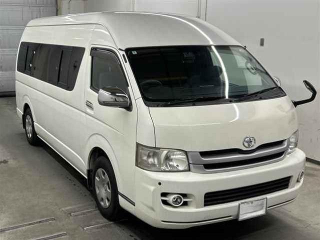 Ref:AUX-23975590 TOYOTA HIACE COMMUTER 2009 1 2009 Toyota Hiace Commuter white diesel used car Japan export