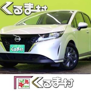 2021 Nissan Note silver hybrid used car Japan export