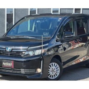 2015 Toyota Voxy black hybrid used car Japan export