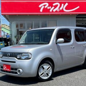 2015 Nissan Cube silver gasoline used car Japan export