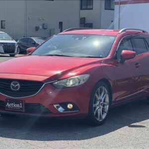 2013 Mazda Atenza Wagon red diesel used car Japan export