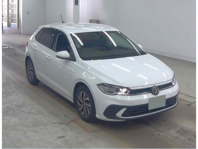 Ref:AUX-23985756 VOLKSWAGEN POLO 2023 1 2023 Volkswagen Polo white gasoline used car Japan export