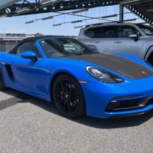 2022 Porsche 718 Boxster blue gasoline used car Japan export