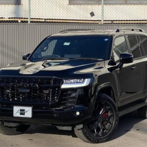 2023 Toyota Land Cruiser black gasoline used car Japan export
