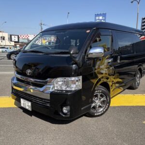 2018 Toyota Hiace Wagon black gasoline used car Japan export