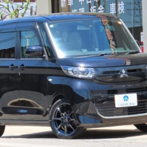 2022 Mitsubishi Ek Space black hybrid used car Japan export