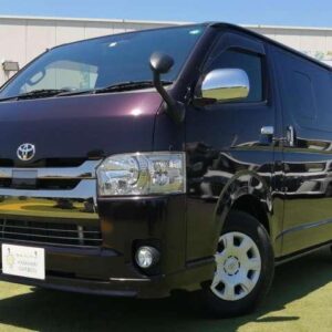 2020 Toyota Hiace Van purple diesel used car Japan export