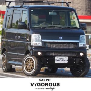 2014 Suzuki Every Wagon black gasoline used car Japan export