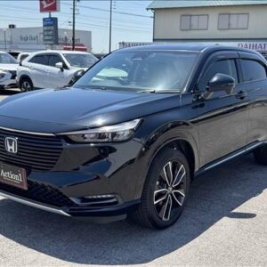 2021 Honda Vezel black hybrid used car Japan export