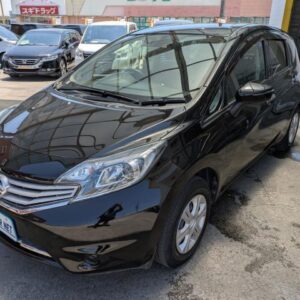 2015 Nissan Note black gasoline used car Japan export