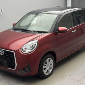 2023 Toyota Passo red gasoline used car Japan export