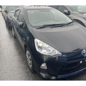 2014 Toyota Aqua black gasoline used car Japan export