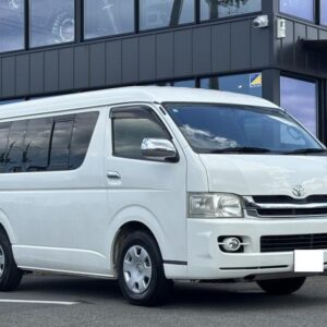 2009 Toyota Hiace Wagon white gasoline used car Japan export