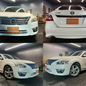 2014 Nissan Teana white gasoline used car Japan export