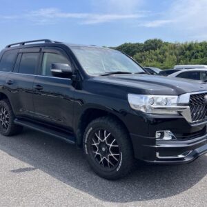 2017 Toyota Land Cruiser black gasoline used car Japan export