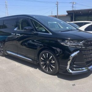 2025 Toyota Alphard Hybrid black gasoline used car Japan export